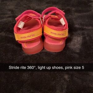 Stride Rite 360° Kids Light-Up Sandals - Pink and Orange